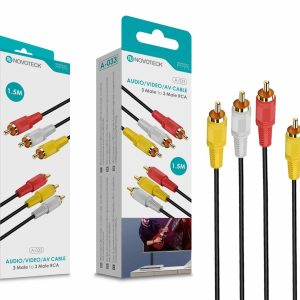 Cabo 1.50M Rca 3 Macho To Rca 3 Macho NOVOTECK A-033