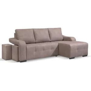 Sofá 3 lugares com chaise long